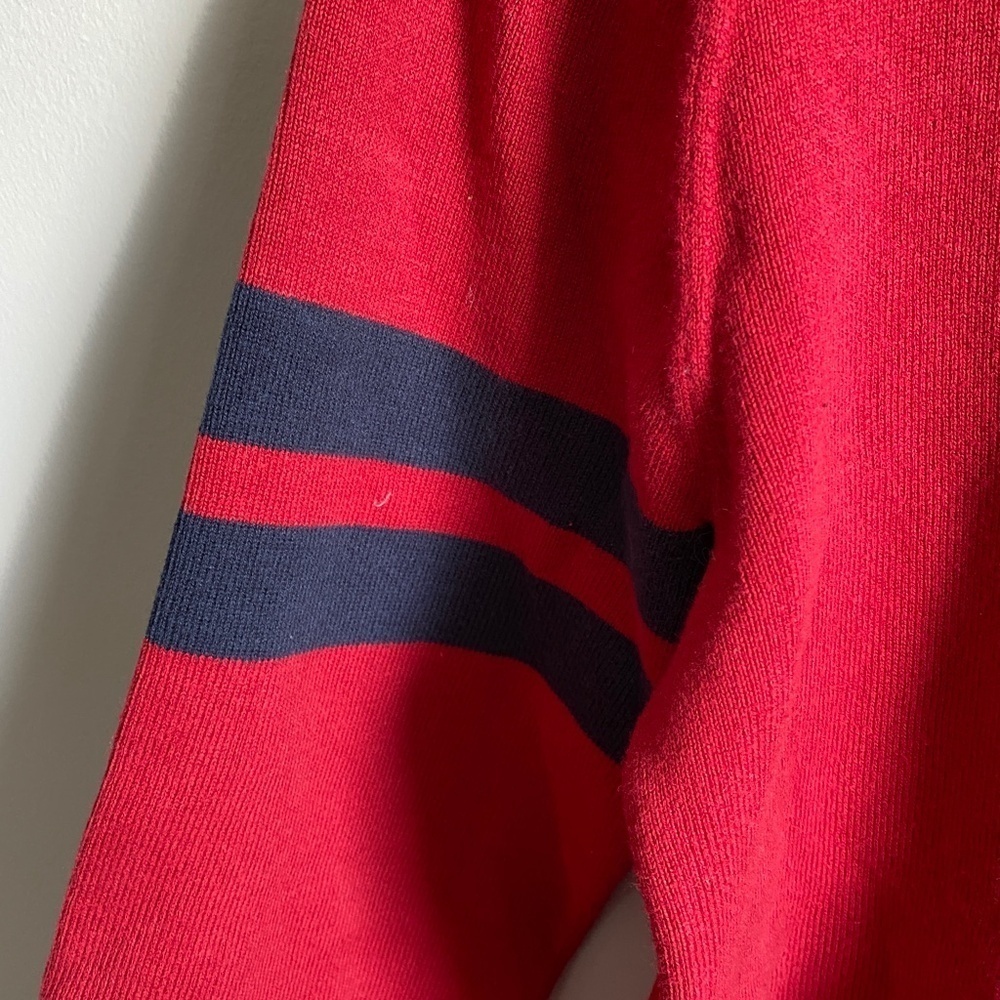 Guess Red Tag Men's Full Zip Long Sleeve Sweater Jacket Burgundy‎ Size Medium - Picture 5 of 14